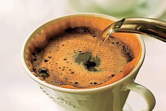 Der Kaffeefilter sorgt fr Genuss ganz ohne Bitternis