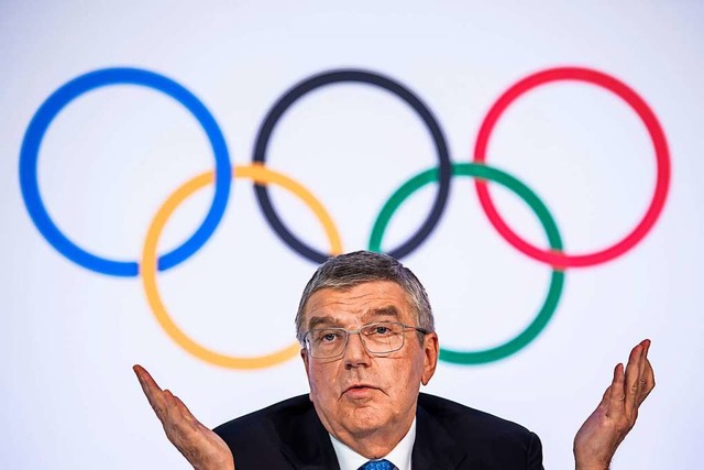 IOC-Prsident Thomas Bach zgert indes weiterhin.   | Foto: Jean-Christophe Bott (dpa)
