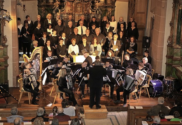 Einer der Hhepunkte der Voices of End...it Orchester im November in Endingen.   | Foto: Helmut Hassler