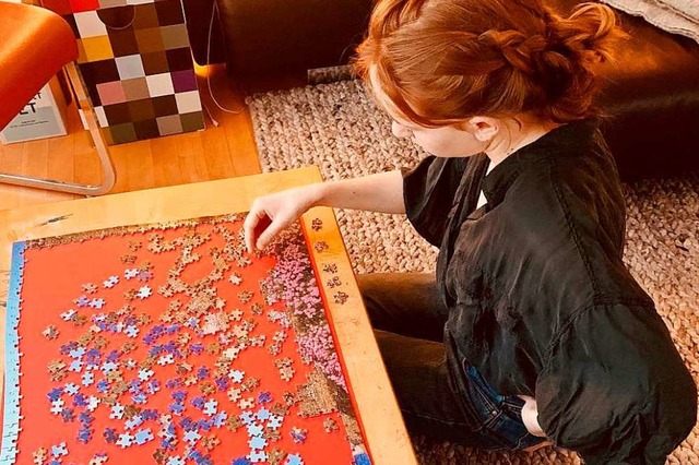 Puzzeln verlangt Geduld und Durchhaltevermgen.  | Foto: Clara Dnkler