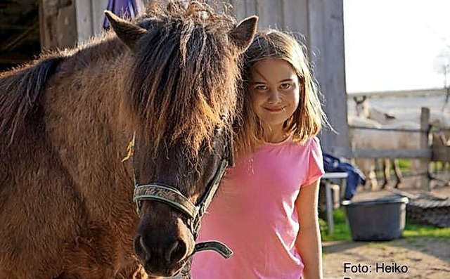 Anne Sophie mit Hgin, den sie sehr liebgewonnen hat.  | Foto: Heiko Danner