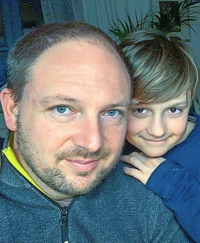 Laurin Cap mit seinem Vater Robert  | Foto: Privat