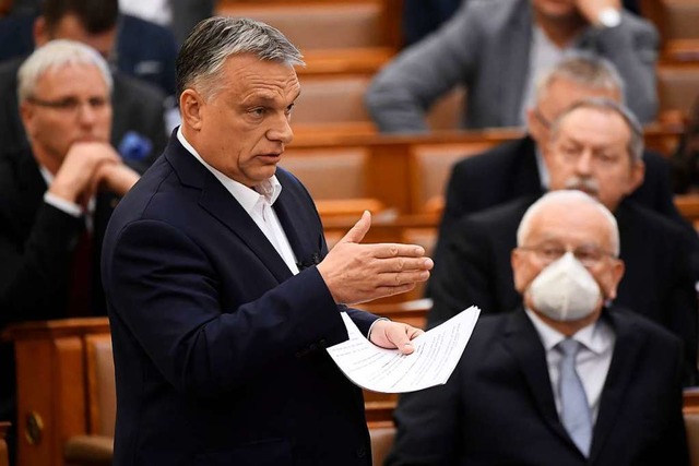 Viktor Orban, Ministerprsident  Ungar...vorerst nicht mehr gebraucht werden.    | Foto: Tamas Kovacs (dpa)