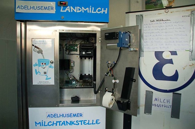 Der Schaden am Automat beluft sich auf rund 2400 Euro.  | Foto: Petra Wunderle