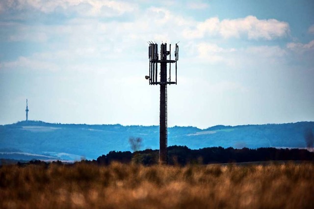 Die Brger in Gresgen warten schon seit Jahren auf einen Mobilfunkmast.  | Foto: Andreas Arnold (dpa)