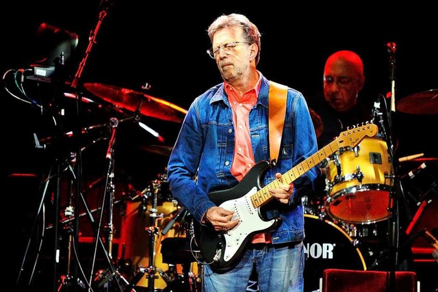 Eric Clapton beim Auftritt in Mannheim 2014  | Foto: Uwe Anspach (dpa)