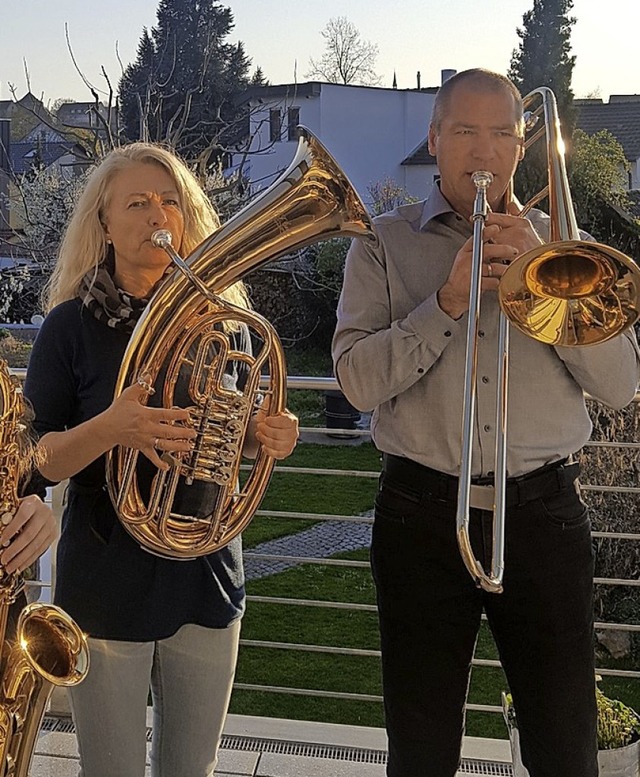 Auch Mitglieder der Breisacher Stadtmu...n die &#8222;Ode an die Freude&#8220;.  | Foto: Privat