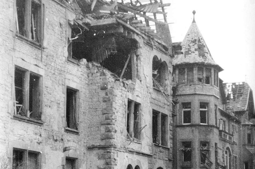 Die Lotzbeckstrae nach den alliierten Bombenangriffen im Jahr 1944  | Foto: Stadtarchiv / Repro Bamberger