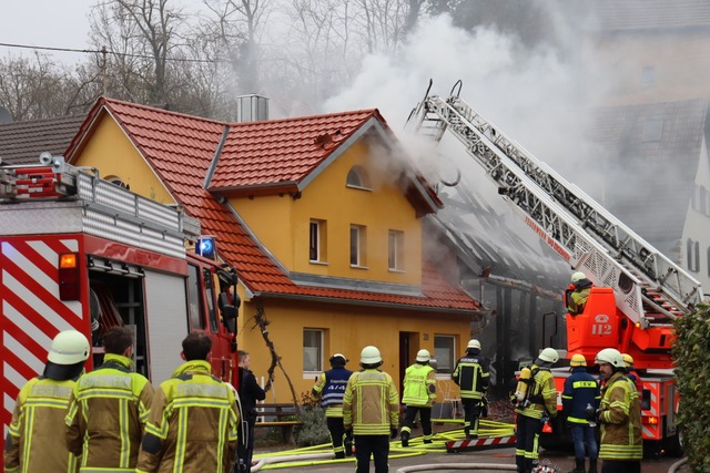 In Biengen luft derzeit ein grerer Feuerwehreinsatz.  | Foto: Susanne Mller