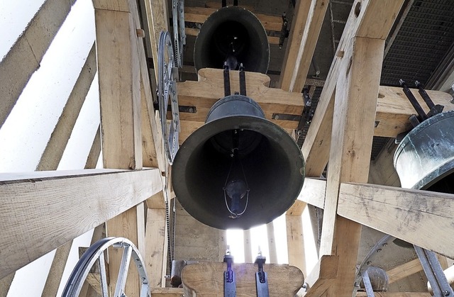 Die Glocken in der Friedenskirche haben eine neue Aufhngung.  | Foto: Karl-Wilhelm Frommeyer