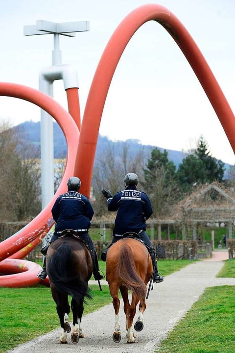 Im Rahmen der Sicherheitspartnerschaft... in Freiburg zum Einsatz (Archivbild).  | Foto: Ingo Schneider