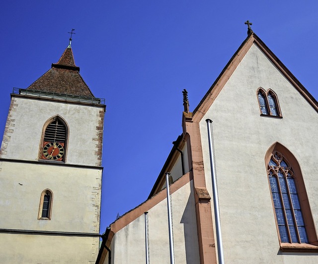 Die Pfarrkirche St. Martin in Staufen wird zu Ostern besonders geschmckt.   | Foto: Gabriele Hennicke