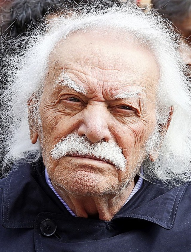 Wurde 97: Manolis Glezos  | Foto: Bodo Marks (dpa)