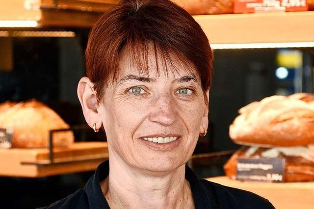 Bckereifachverkuferin Annett Bachert ist in der Corona-Krise weiter fr ihre Kunden da