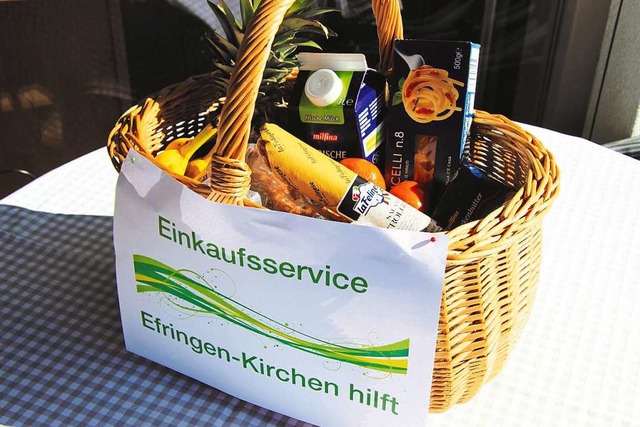 Toller Service in der Gemeinde Efringe...er kaufen fr Senioren und Kranke ein.  | Foto: Christiane Breuer