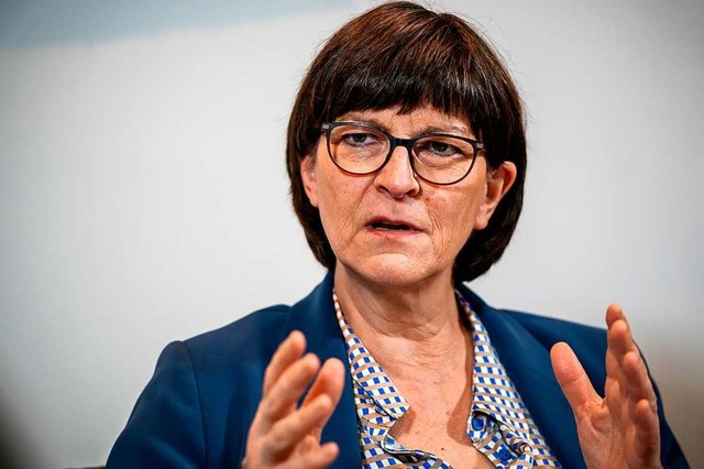 SPD-Chefin Saskia Esken  | Foto: Michael Kappeler