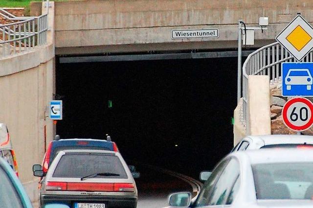 Der Wiesentunnel bleibt fr Radfahrer geschlossen