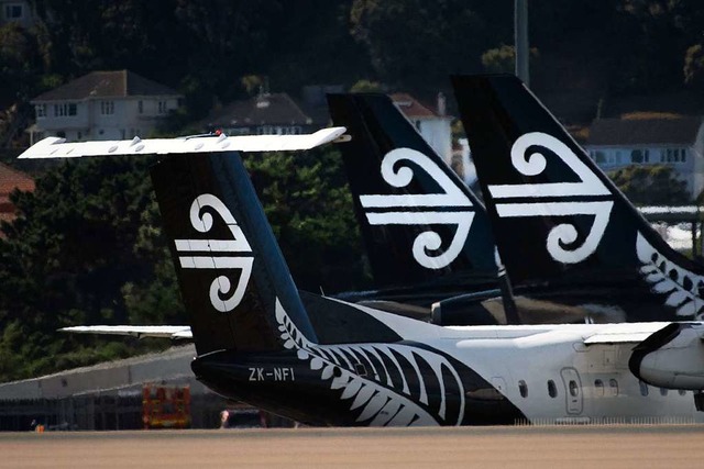 Flugzeuge von Air New Zealand am Flughafen in Wellington (Archivbild).  | Foto: MARTY MELVILLE (AFP)