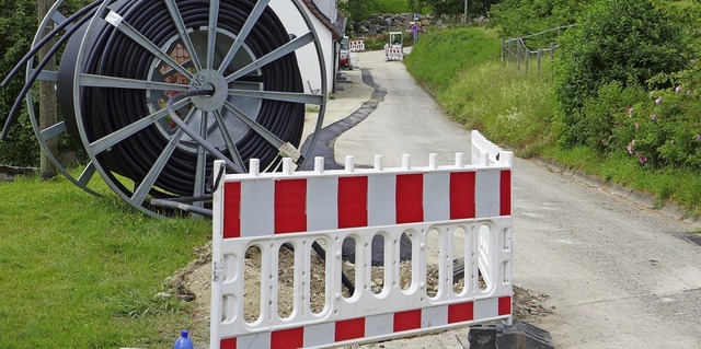 Bei den Tiefbauarbeiten wurden gut vie...napp drei Kilometer Leerrohre verlegt.  | Foto: Gemeinde Badenweiler