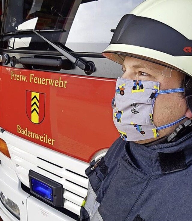 Die Feuerwehr Badenweiler hat rund 50 Mundschutzmasken als Spende erhalten.  | Foto: Gemeinde Badenweiler