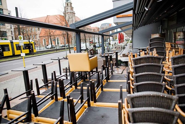 Schlechte Zeiten fr Wirte &#8211; ihre Restaurants sind geschlossen.   | Foto: Carsten Koall (dpa)