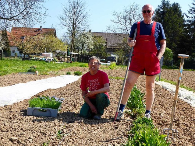 Angelika Weber und Werner Latussek vom Verein &#8222;Solawi Erntezeit&#8220;  | Foto: privat