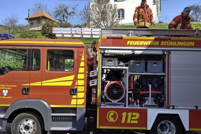Das neue Feuerwehrfahrzeug ist eingetroffen