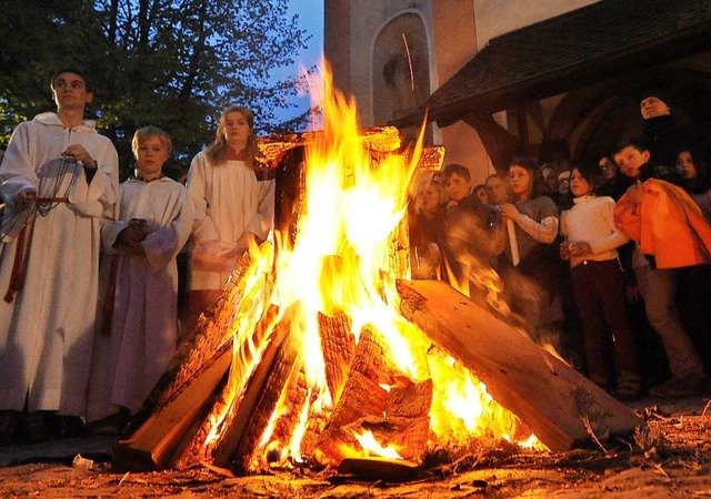 Diese Jahr kann in Gemeinschaft kein Osterfeuer entzndet werden.  | Foto: Rita Eggstein, RITA EGGSTEIN