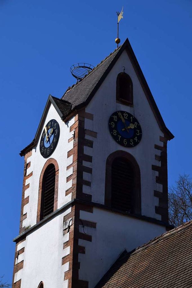 Der Maulburger Kirchturm wird zum Fridolin-Ersatz.  | Foto: Stefan Ammann