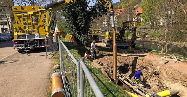 Die Stromtrassenbaustelle hat die Hindenburgstrae erreicht.   | Foto: privat