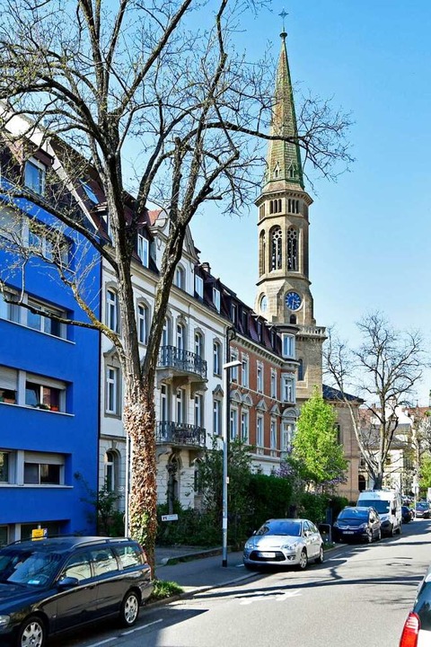 Lngst ist die Christuskirche von  vie...i steht heute der blaue Nachkriegsbau.  | Foto: Michael Bamberger