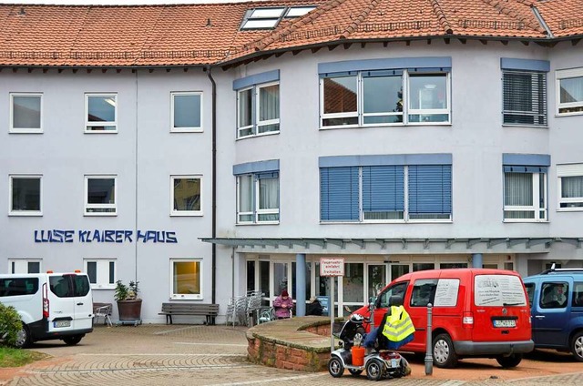Das stdtische Pflegeheim Luise-Klaiber-Haus steht nun unter Quarantne.  | Foto: Moritz Lehmann