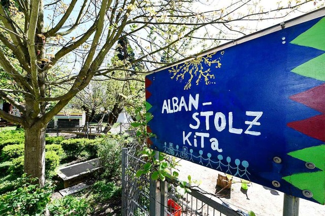 Die Kita Alban Stolz in Zhringen leis... die grte Notbetreuung in der Stadt.  | Foto: Thomas Kunz