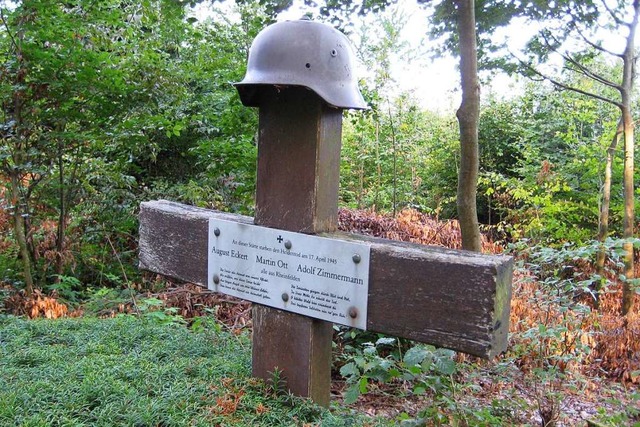 Das Soldatengrab im Heiligenzeller Wald  | Foto: Ekkehard Klem