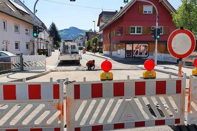 Die Sperrung der Ortsdurchfahrt sorgt fr einigen rger – und Freude bei Anwohnern