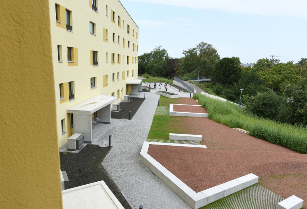 ECA-Siedlung am Schildacker in Freibur...s 2030 rund 2500 neue Wohnungen bauen.  | Foto: Rita Eggstein