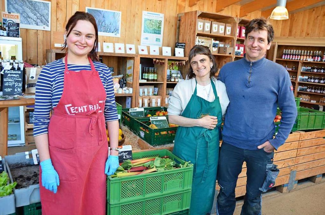 Team des Naturguts Hrnle: Katharina, Gabriele und Joel Siegel (v.l.)  | Foto: Anita Fertl