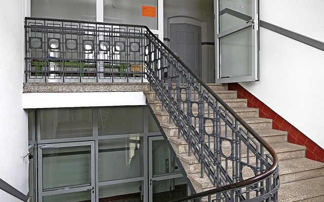 Unter Denkmalschutz steht das Treppenh...ten Brandschutzauflagen schon lnger.   | Foto: Ralf Morys