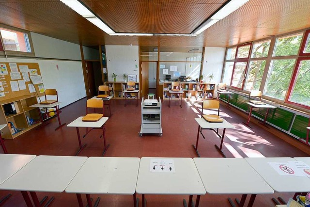 Das geteilte Klassenzimmer wird jetzt zum Standard.  | Foto: Ingo Schneider