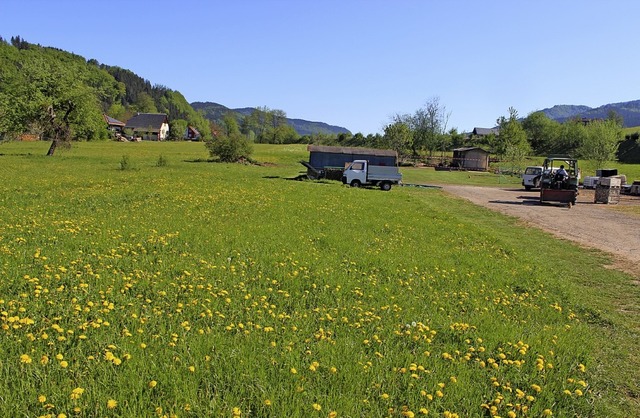 Schn wohnen knnen wird man hier im k...ze gibt es schon viele Interessenten.   | Foto: Bernd Fackler