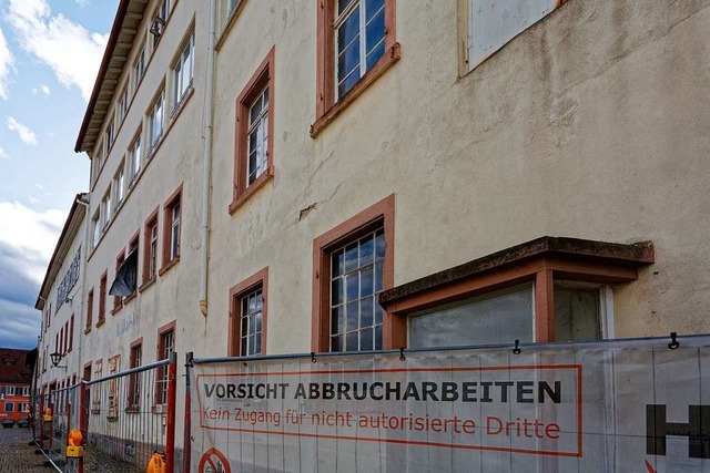 Abrissobjekt: Die alte Lederfabrik in ...acht einem Neubau mit Wohnungen Platz.  | Foto: Martin Wendel