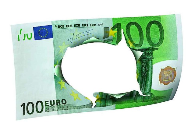 Wenn es doch nur 100 Euro wren &#8230... Ausfall im Haushalt von 25 Millionen.  | Foto: K.-U. Hler / /fotolia.com
