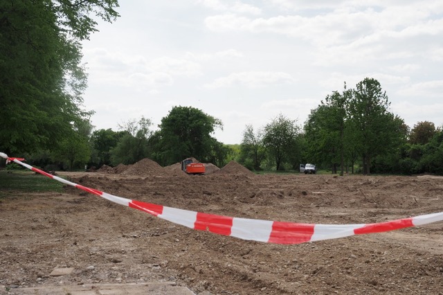 Im Wuhrlochpark wurde eine Fliegerbombe gefunden.  | Foto: Jutta Geiger