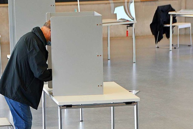 Eindruck aus dem Wahllokal im Campusgebude  | Foto: Horatio Gollin