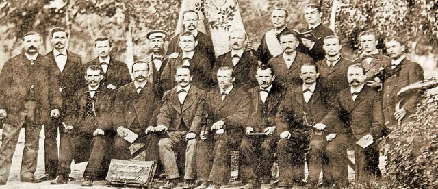 Die Chorvereinigung Amicitia-Kaiserstu...esangverein Kaiserstuhl im Jahr 1883.   | Foto: Christiane Franz