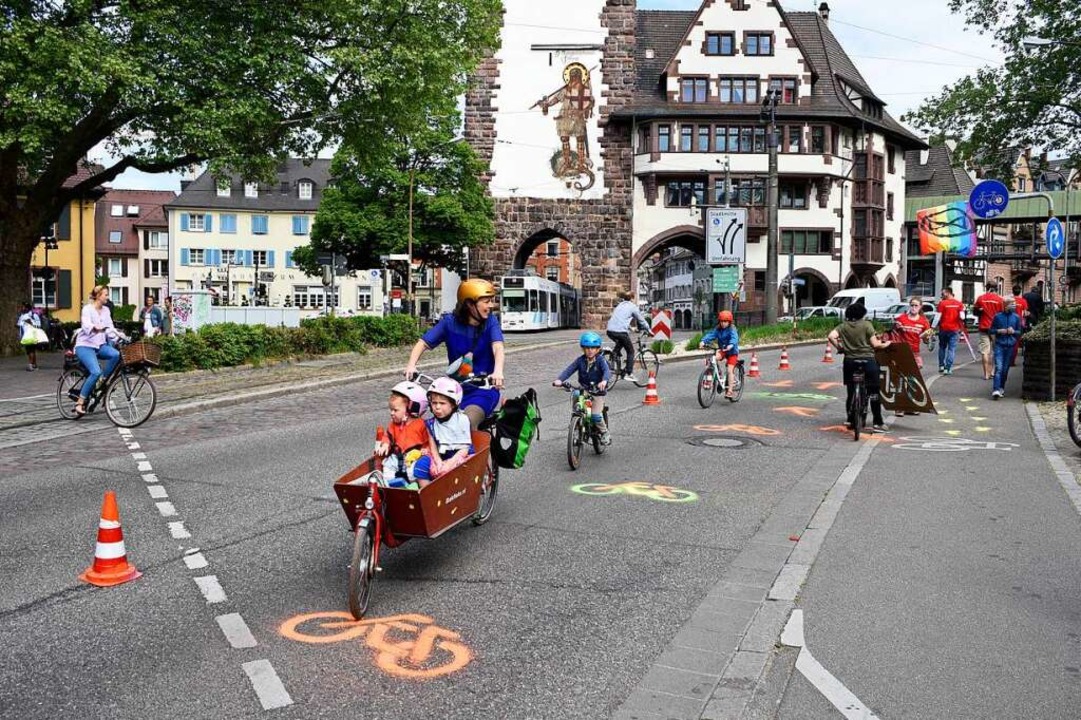 Am Schlossbergring hatten Rder am Sonntag freie Fahrt.  | Foto: Thomas Kunz