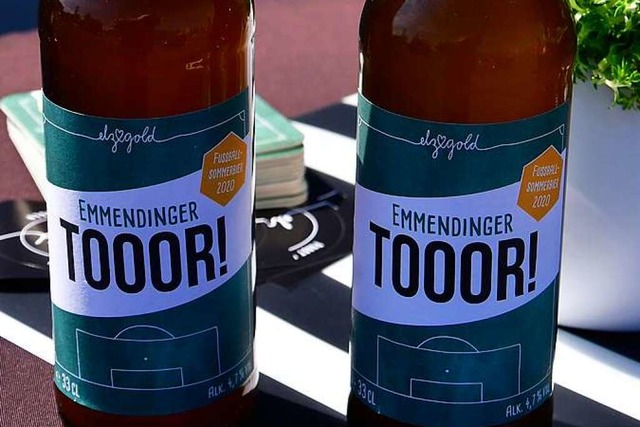 &#8222;Tooor!&#8220; &#8211; wenn scho... Bier der Hobbybrauer aus Emmendingen.  | Foto: Dieter Erggelet