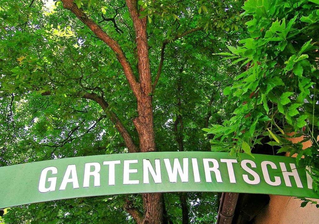 Am besten gut eingewachsen: die Gartenwirtschaft.  | Foto: Wolfgang Abel
