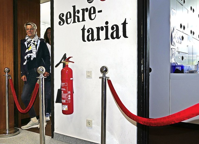 Sekretariat und Rektorat mit Silke Kel...utritt erhlt jeweils nur ein Schler.  | Foto: Martin Wunderle