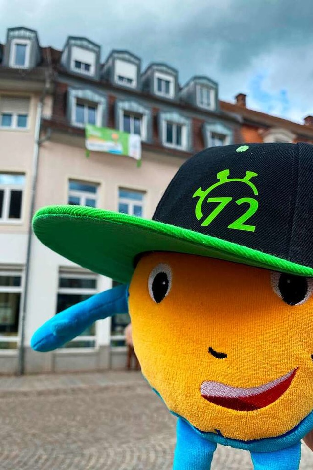 Stoppi, das Maskottchen der 72-Stunden...endbros am Marktplatz in Emmendingen.  | Foto: Dekanatsjugendbro